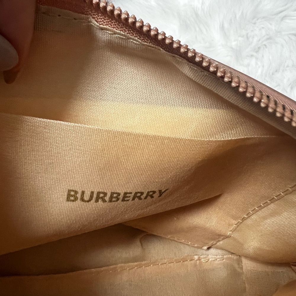 Burberry Converted Brown Shoulder Bag with Tortoise Chain and Fuzzy Bear - Picture 7 of 7